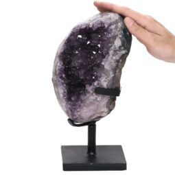 5.2kg Amethyst Druze Cluster on Rotating Stand DS2952 5 Amethyst Druze Cluster on Rotating Stand DS2952 | Crystal Factory