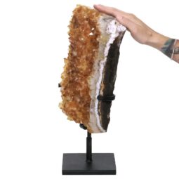 10kg Citrine Cluster on Metal Stand DS2953 5 Citrine Cluster on Metal Stand DS2953 | Crystal Factory
