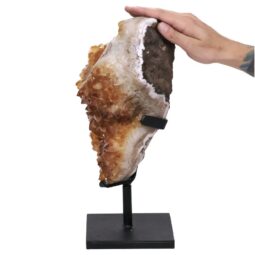 8.4kg Citrine Cluster on Metal Stand DS2954 5 Citrine Cluster on Metal Stand DS2954 | Crystal Factory