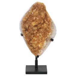Citrine Cluster on Metal Stand DS2956 | Crystal Factory