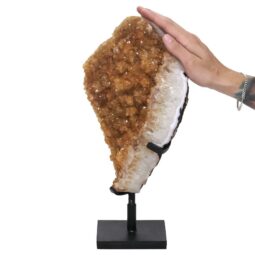6kg Citrine Cluster on Metal Stand DS2956 5 Citrine Cluster on Metal Stand DS2956 | Crystal Factory