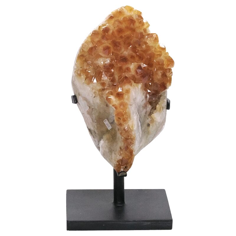 5kg Citrine Cluster on Metal Stand DS2962 3 Citrine Cluster on Metal Stand DS2962 | Crystal Factory