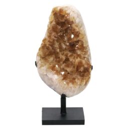Citrine Cluster on Metal Stand DS2963 | Crystal Factory