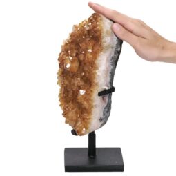 3.9kg Citrine Cluster on Metal Stand DS2964 5 Citrine Cluster on Metal Stand DS2964 | Crystal Factory