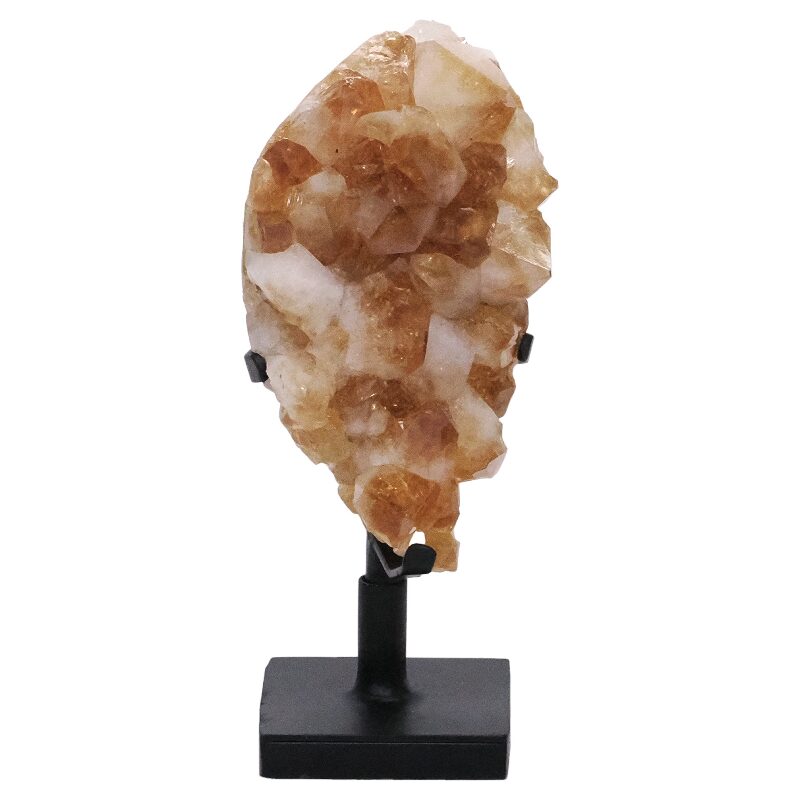 2.2kg Citrine Cluster on Metal Stand DS2969 3 Citrine Cluster on Metal Stand DS2969 | Crystal Factory