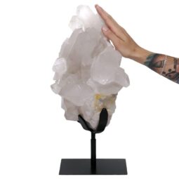 Clear Quartz Cluster on Stand DS2972 | Crystal Factory
