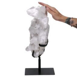 Clear Quartz Cluster on Stand DS2975 | Crystal Factory