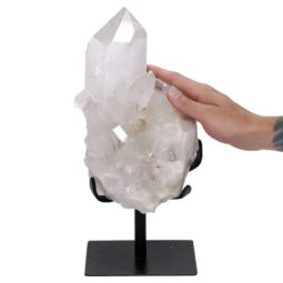 Clear Quartz Cluster on Stand DS2979 | Crystal Factory