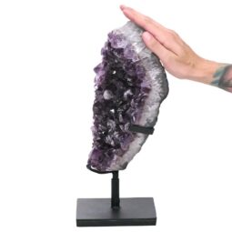 6.2kg Amethyst Druze Cluster on Rotating Stand DS2984 5 Amethyst Druze Cluster on Rotating Stand DS2984 | Crystal Factory