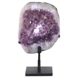 Amethyst Druze Cluster on Rotating Stand DS2985 | Crystal Factory