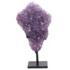8.9kg Amethyst Druze Cluster on Rotating Stand DS2986 2 Amethyst Druze Cluster on Rotating Stand DS2986 | Crystal Factory
