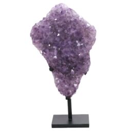 Amethyst Druze Cluster on Rotating Stand DS2986 | Crystal Factory
