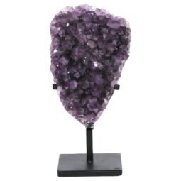 Amethyst Druze Cluster on Rotating Stand DS2988 | Crystal Factory