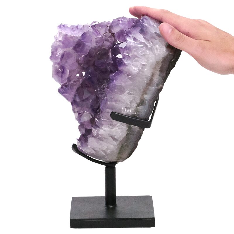 6kg Amethyst Druze Cluster on Rotating Stand DS2989 4 Amethyst Druze Cluster on Rotating Stand DS2989 | Crystal Factory