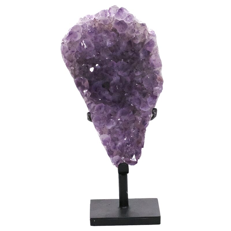 4.8kg Amethyst Druze Cluster on Rotating Stand DS2991 3 Amethyst Druze Cluster on Rotating Stand DS2991 | Crystal Factory