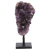 4.8kg Amethyst Druze Cluster on Rotating Stand DS2992 1 Amethyst Druze Cluster on Rotating Stand DS2992 | Crystal Factory