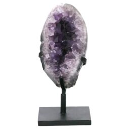 Amethyst Druze Cluster on Rotating Stand DS2993 | Crystal Factory