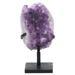 Amethyst Druze Cluster on Rotating Stand DS2994 | Crystal Factory