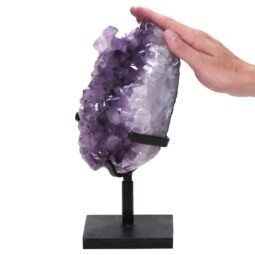 4.5kg Amethyst Druze Cluster on Rotating Stand DS2994 5 Amethyst Druze Cluster on Rotating Stand DS2994 | Crystal Factory