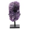 4.4kg Amethyst Druze Cluster on Rotating Stand DS2995 1 Amethyst Druze Cluster on Rotating Stand DS2995 | Crystal Factory