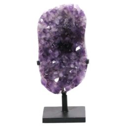 Amethyst Druze Cluster on Rotating Stand DS2995 | Crystal Factory