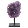 5.8kg Amethyst Druze Cluster on Rotating Stand DS2996 1 Amethyst Druze Cluster on Rotating Stand DS2996 | Crystal Factory