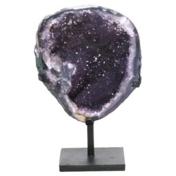 Amethyst Druze Cluster on Rotating Stand DS2998 | Crystal Factory