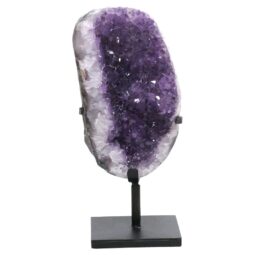 Amethyst Druze Cluster on Rotating Stand DS2999 | Crystal Factory