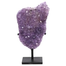 Amethyst Druze Cluster on Rotating Stand DS3000 | Crystal Factory