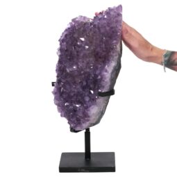 10kg Amethyst Druze Cluster on Rotating Stand DS3000 5 Amethyst Druze Cluster on Rotating Stand DS3000 | Crystal Factory