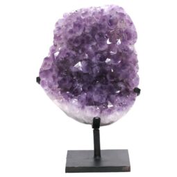 Amethyst Druze Cluster on Rotating Stand DS3001 | Crystal Factory