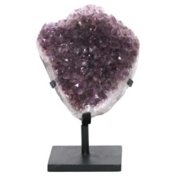 Amethyst Druze Cluster on Rotating Stand DS3004 | Crystal Factory