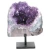 20.2kg Amethyst Druze Cluster on Rotating Stand DS3006 1 Amethyst Druze Cluster on Rotating Stand DS3006 | Crystal Factory