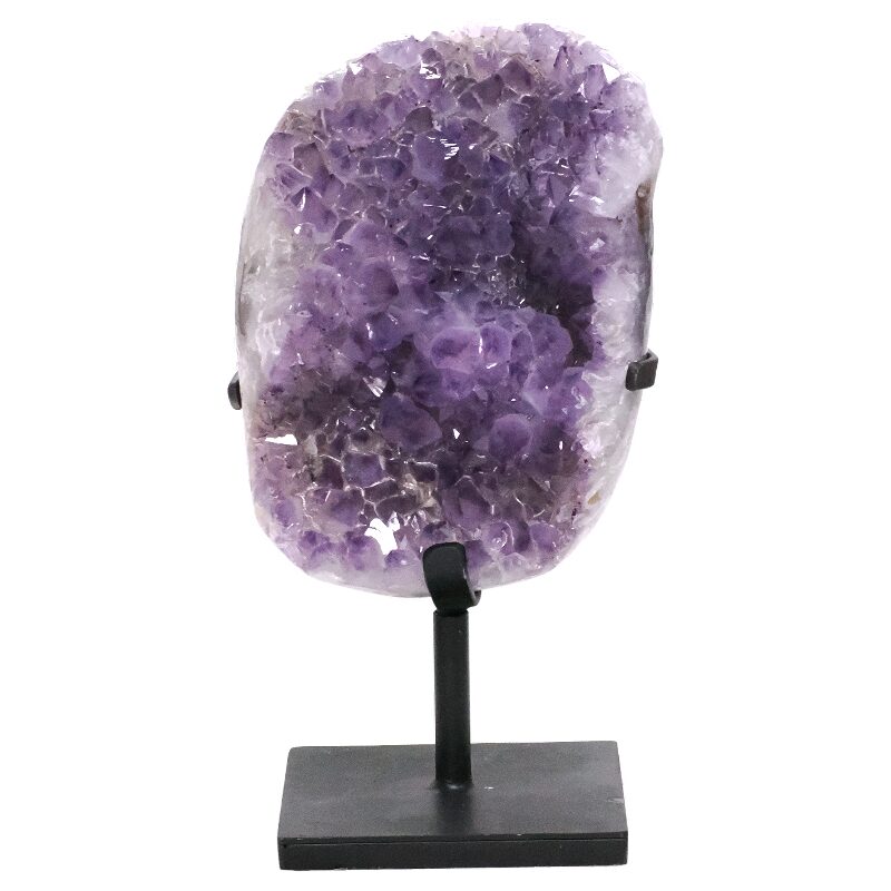 7.1kg Amethyst Druze Cluster on Rotating Stand DS3008 3 Amethyst Druze Cluster on Rotating Stand DS3008 | Crystal Factory