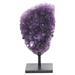 Amethyst Druze Cluster on Rotating Stand DS3010| Crystal Factory