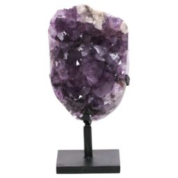 Amethyst Druze Cluster on Rotating Stand DS3011 | Crystal Factory