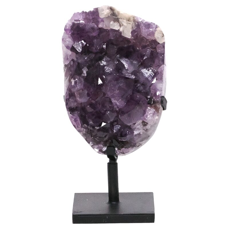 4.1kg Amethyst Druze Cluster on Rotating Stand DS3011 3 Amethyst Druze Cluster on Rotating Stand DS3011 | Crystal Factory