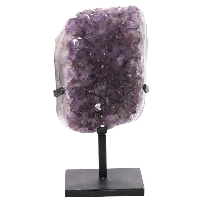 7.8kg Amethyst Druze Cluster on Rotating Stand DS3012 3 Amethyst Druze Cluster on Rotating Stand DS3012 | Crystal Factory