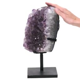 7.8kg Amethyst Druze Cluster on Rotating Stand DS3012 5 Amethyst Druze Cluster on Rotating Stand DS3012 | Crystal Factory