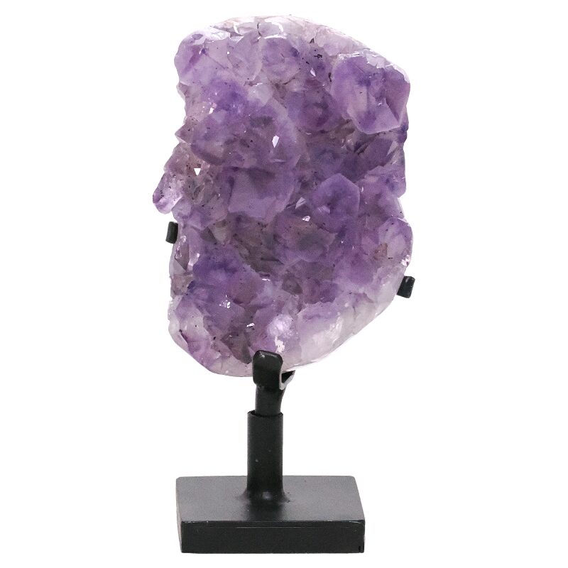 2.1kg Amethyst Druze Cluster on Rotating Stand DS3013 3 Amethyst Druze Cluster on Rotating Stand DS3013 | Crystal Factory