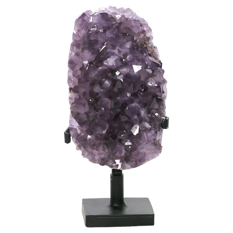 3kg Amethyst Druze Cluster on Rotating Stand DS3014 3 Amethyst Druze Cluster on Rotating Stand DS3014 | Crystal Factory