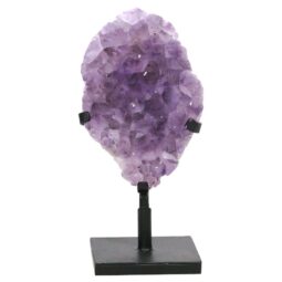 Amethyst Druze Cluster on Rotating Stand DS3016 | Crystal Factory