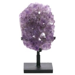Amethyst Druze Cluster on Rotating Stand DS3018 | Crystal Factory