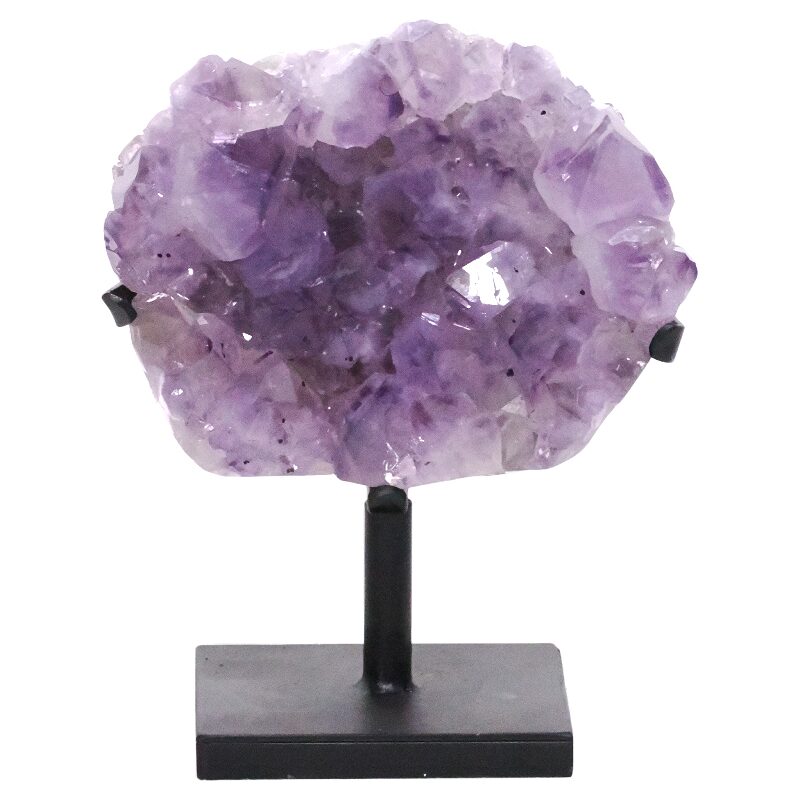 3.8kg Amethyst Druze Cluster on Rotating Stand DS3019 3 Amethyst Druze Cluster on Rotating Stand DS3019 | Crystal Factory