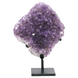 Amethyst Druze Cluster on Rotating Stand DS3021 | Crystal Factory
