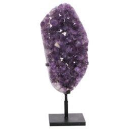 Amethyst Druze Cluster on Rotating Stand DS3023 | Crystal Factory