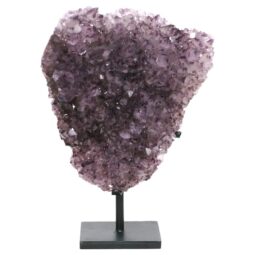 Amethyst Druze Cluster on Rotating Stand DS3024 | Crystal Factory