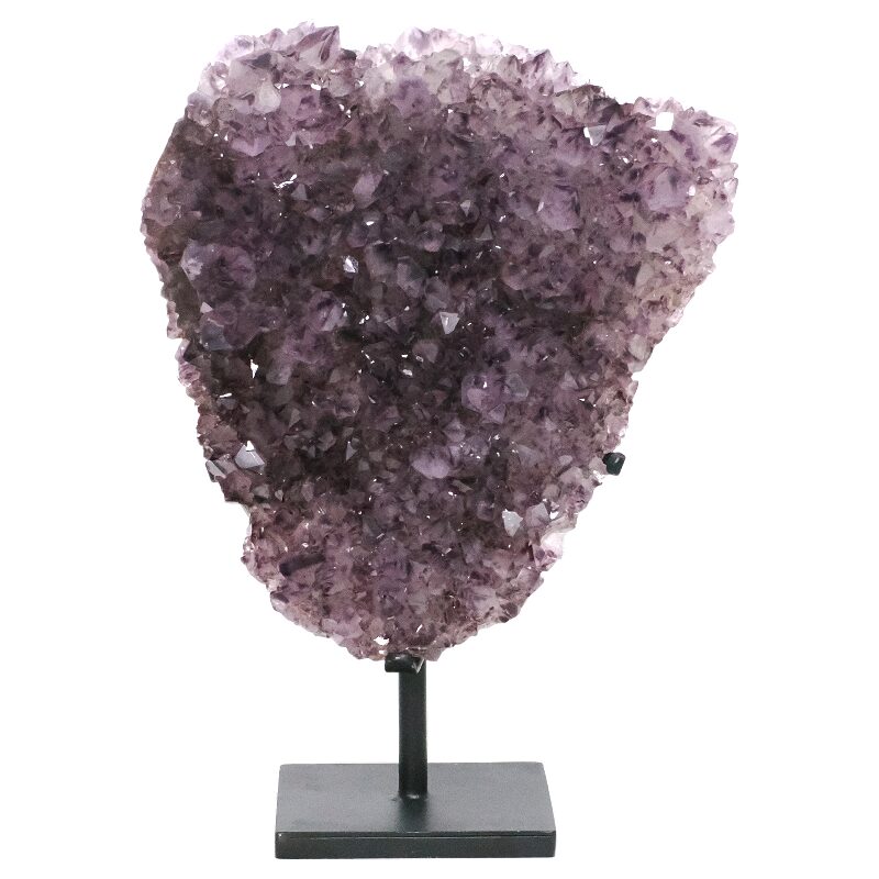 10.7kg Amethyst Druze Cluster on Rotating Stand DS3024 3 Amethyst Druze Cluster on Rotating Stand DS3024 | Crystal Factory
