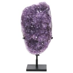 Amethyst Druze Cluster on Rotating Stand DS3025 | Crystal Factory