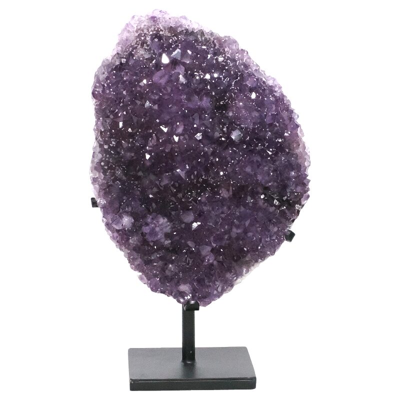 12.6kg Amethyst Druze Cluster on Rotating Stand DS3026 3 Amethyst Druze Cluster on Rotating Stand DS3026 | Crystal Factory
